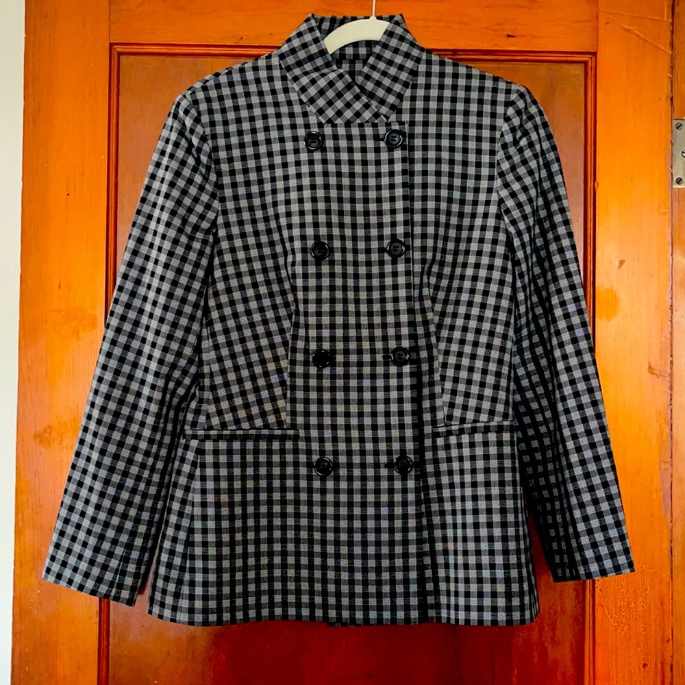 Chef Style Checkered Jacket